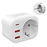 VINTAR 20W USB Steckdose, 4 in 1 PD & QC 3.0 Schnellladestecker-Adapter,...