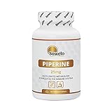 Sowelo - Piperin 25mg, Nahrungsergänzungsmittel, Unterstützt die Aufnahme von...