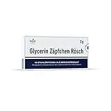 Glycerin Zäpfchen Rösch | 3g (10 Zäpfchen) | für eine natürliche...