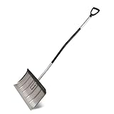 SHW-FIRE | Alu-Schneeschieber 50 cm Mit Ergonomischem Griff, Stiel und...