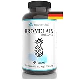 Bromelain - 500 mg (2400 F.I.P) - 120 magensaftresistente Kapseln -...