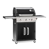 LANDMANN | Gasgrill 3 Brenner | Gusseisenrost | Grillfläche: ca. 65 x 44 cm |...