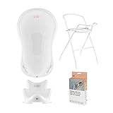 Hylat Baby Badewanne Set mit Gestell und Badewannensitz - für Neugeborene und...