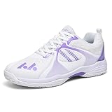ZHENSI Badmintonschuhe Damen, Volleyball- Und Squashschuhe Leichte rutschfeste...