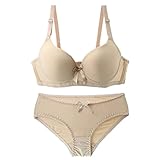 Necalisi Damen Set hellgelb Damen BH Bügel Wohlfühl Bustiers Top| Bügelloser Soft Bra |...
