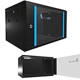 Netzwerkschrank 19 Zoll 6 HE 600x450 Wandmontage selbstmontierender Rahmen...
