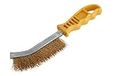 Wolfcraft Hand-Drahtbürste für NE-Metalle, Holz, Stein, Silber