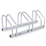 CCLIFE Fahrradständer Boden für 3 Fahrräder mit Reifenbreiten bis 55 mm Eisen...