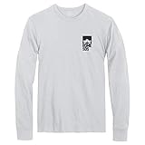 Rome Snowboards Herren Graphic Snowboard Logo Langarm T-Shirt Corrosion White, XXL