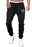 Meilicloth Jogginghose Herren Männer Freizeithose Baumwolle Lang mit Kordelzug-Aufdruck...