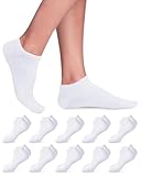 Niorasen Sneaker Socken Herren Damen, 10 Paar Baumwolle Kurze Sneakersocken Halbsocken,...