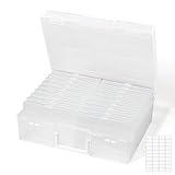 Lifewit Fotoaufbewahrungsbox 10,1 x 15,2 cm Fotoetui, 18 innere Fotohalter,...