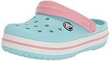 crocs Unisex-Kinder Crocband K Clogs, Ice Blue/White, 32/33 EU