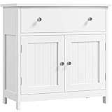 Yaheetech Waschbeckenunterschrank Unterschrank Badezimmerschrank mit Schublade und 2...