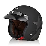 ORIGINE Offener Motorrad Jethelm ECE Zugelassener Roller Helm mit Sonnenblende