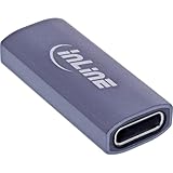 InLine® USB4 Adapter, USB-C Buchse auf USB-C Buchse, 40 Gb/s Datenrate, 240 W Power...