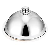 Burger Cloche - Burger Dome | Schmelzkuppel | Edelstahl Cloche Serviergericht...