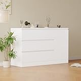 ZODICK Sideboard Wohnzimmer, Schrank Mit 4 Schubladen und Schrank, Moderner Stil, für...