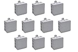 Meister Abzweigkasten Aufputz - 85 x 85 x 37 mm - 10 Stück - 12...