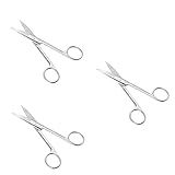 FRCOLOR 3St Augenbrauenschere kit de manicura Metallschere Mehrzweckschere Bartschere...