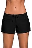 Damen Badeshorts, Schnell Trocknendes, UV Schutz, Hautfreundliches Gewebe,...