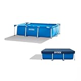 Intex | Rectangular Frame Pool Set Family inkl. Abdeckplane | 260 x 160 x 65 cm | idealer...
