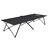 SONGMICS Feldbett, klappbar, Campingbett, Gästebett, Metallrahmen, 206 x 75 x 45 cm, bis...