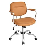 SONGMICS Homeoffice-Stuhl, Schreibtischstuhl, Schminkstuhl, PU, Drehstuhl, ergonomischer...