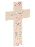 Bärenfreunde® - Personalisiertes Taufkreuz mit hochwertigem Spezial-Druck aus massivem...