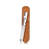 Biglumin Nagelfeile - Professionelle doppelseitige Edelstahl-Nagelfeile, spitze...