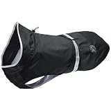 HUNTER Hunde-Regenmantel UPPSALA RAIN, Farbe: schwarz, wind- & wasserfest, anpassbarer...