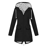 KOG Übergangsjacke Damen Regenjacke Wasserdicht Regenmantel Windbreaker mit...