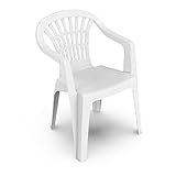 PENGO Lyra Monoblock Armchair in Plastic, White