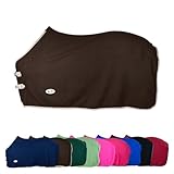 RL24 - Abschwitzdecke Basicline – Pferdedecke mit Schweifkordel, Widerristpolster &...