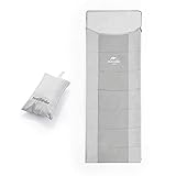 Naturehike Kleiner ultraleichter (820g) Deckenschlafsack， Schlafsack mit Kissen...