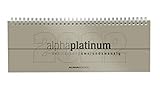 Tisch-Querkalender alpha platinum 2022 - Büro-Planer 29,7x10,5 cm -...