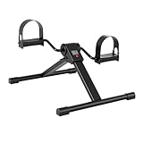 Superun Pedaltrainer Mini-Heimtrainer Fahrrad mit LCD-Display, Untertisch-Hometrainer...