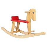 FOYTOKI 1 Stück Holzpferd Schaukelstuhl Spielzeug Holz Trojaner Tierförmiges Spielzeug...