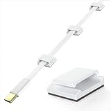 AGPTEK 60 Stück Kabelclips, selbstklebend, verstellbar, Premium-Acrylkabel, zur...