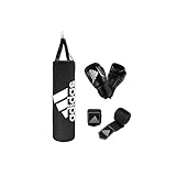 adidas Unisex – Erwachsene Boxing Kit Boxset, Schwarz, Boxsack: 80cm...