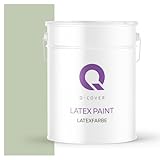 Q-COVER Latexfarbe 10L Olivgrün – Matte Innenfarbe für Wand & Decke, Klasse 3, Hohe...
