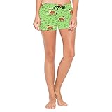 Anantty Niedliche Rehblätter, Damen-Badehose, schnelltrocknend, Strand-Shorts, Badeshorts...