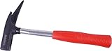 Connex Latthammer - Stahlrohrstiel 1K-Griff - chromfarbig / rot - mit...