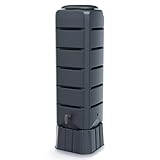Regentonne Regenwassertank Standard eckig Komplett-Set mit 120 Liter Volumen in...