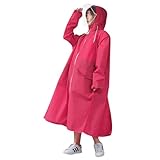 FRCOLOR Regenmantel für Erwachsene mit Kapuze regenjacke damem women's raincoats...
