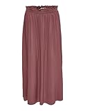 ONLY Damen Maxi Falten Rock | Einfarbiger Plissee Skirt mit Gummizug |...