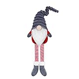 Oadnijuie Weihnachtswichtel mit langem Bein, dekorativer Bart Zwerge Ornament für...