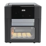 12L Heißluftfritteuse, 1600W Heißluftofen mit Breiter Griff und LED Touchscreen Großes...