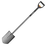 Fiskars Teleskop-Spaten für weiche, steinarme Böden, Spitz, Stiellänge: 1,05...