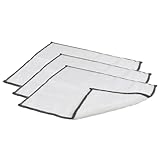 Sanixa UMEN152_x3 Reinigungstücher 3er Set Bambusfaser Weiß Schwarz 29 cm Putztuch...